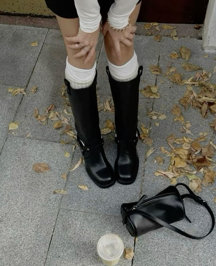 Woman wearing boots